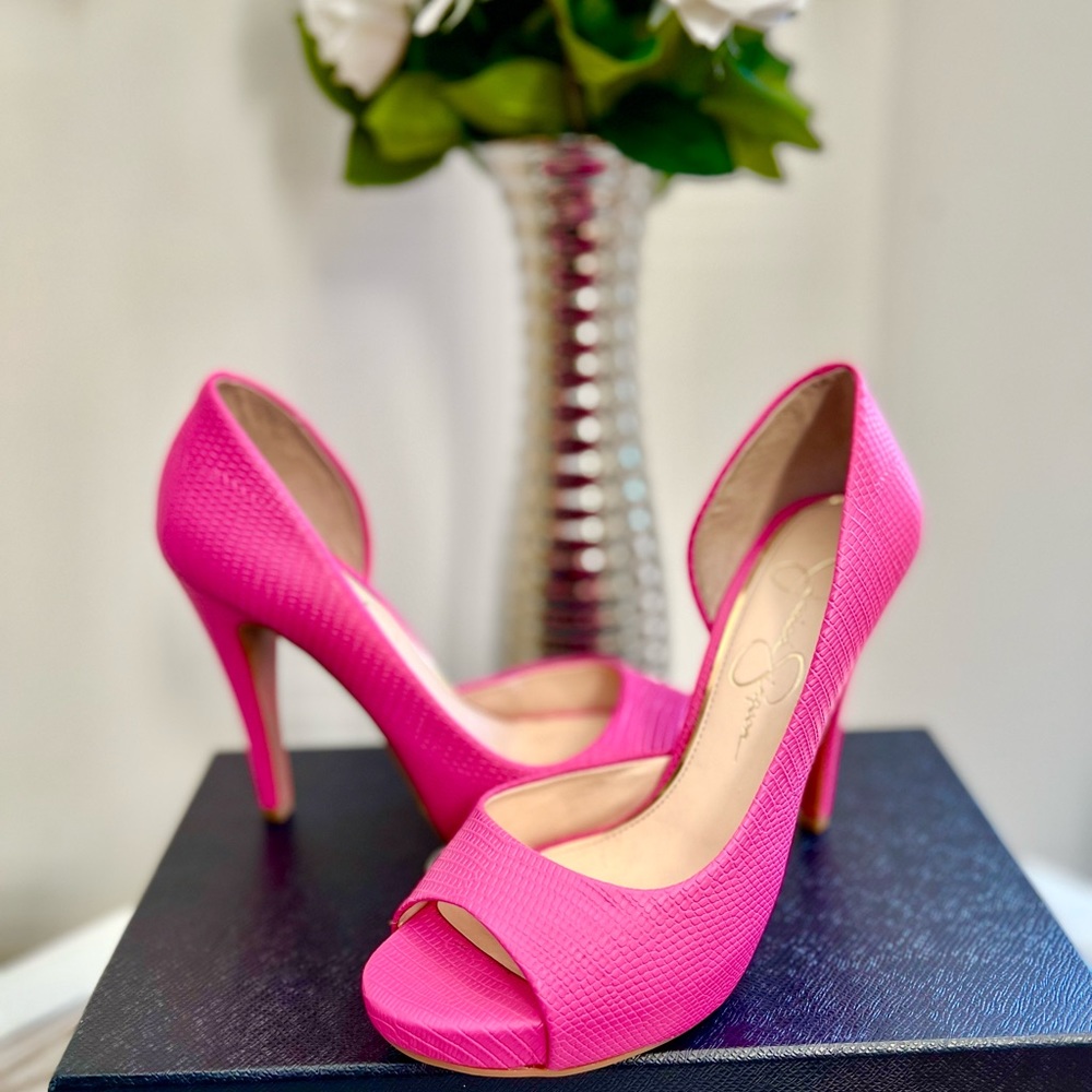 Jessica Simpson Pink Peeptoe